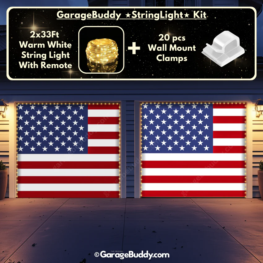 United States Of America Flag | Patriotic Garage Door Cover - Image 19