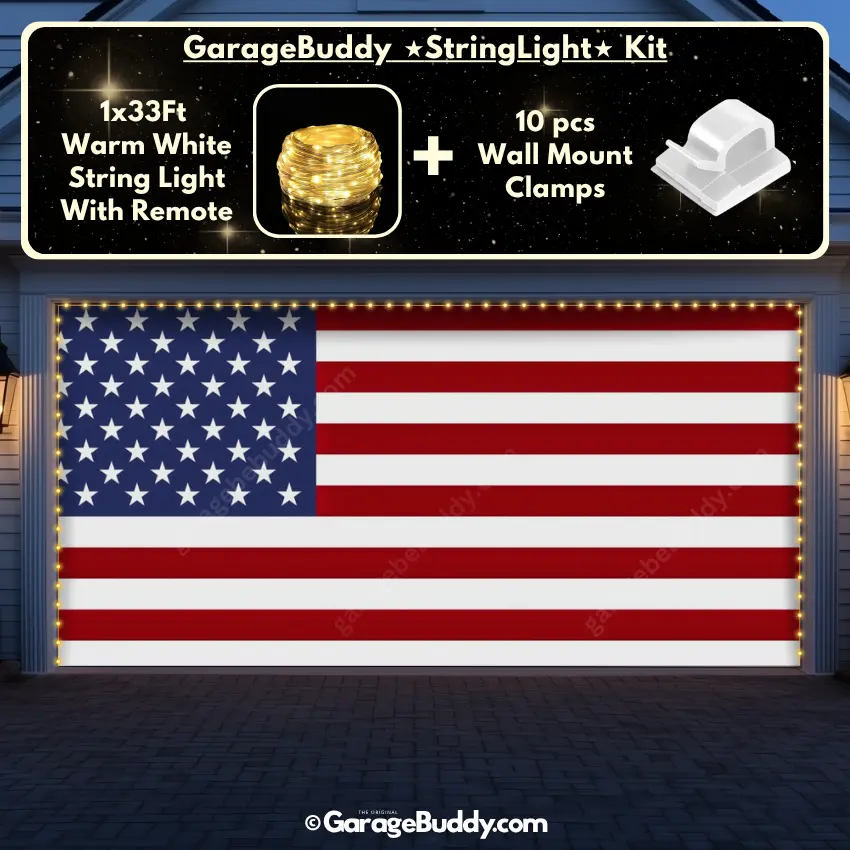 United States Of America Flag | Patriotic Garage Door Cover - Image 4
