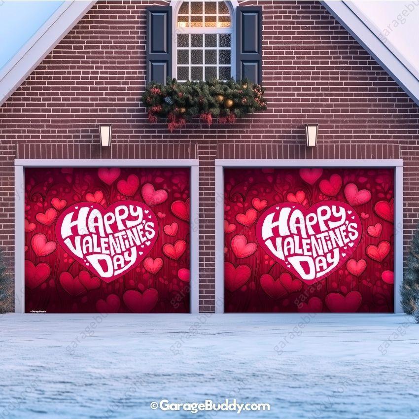 Valentine's Day (Hearts) | Festive Garage Door Cover - Image 10