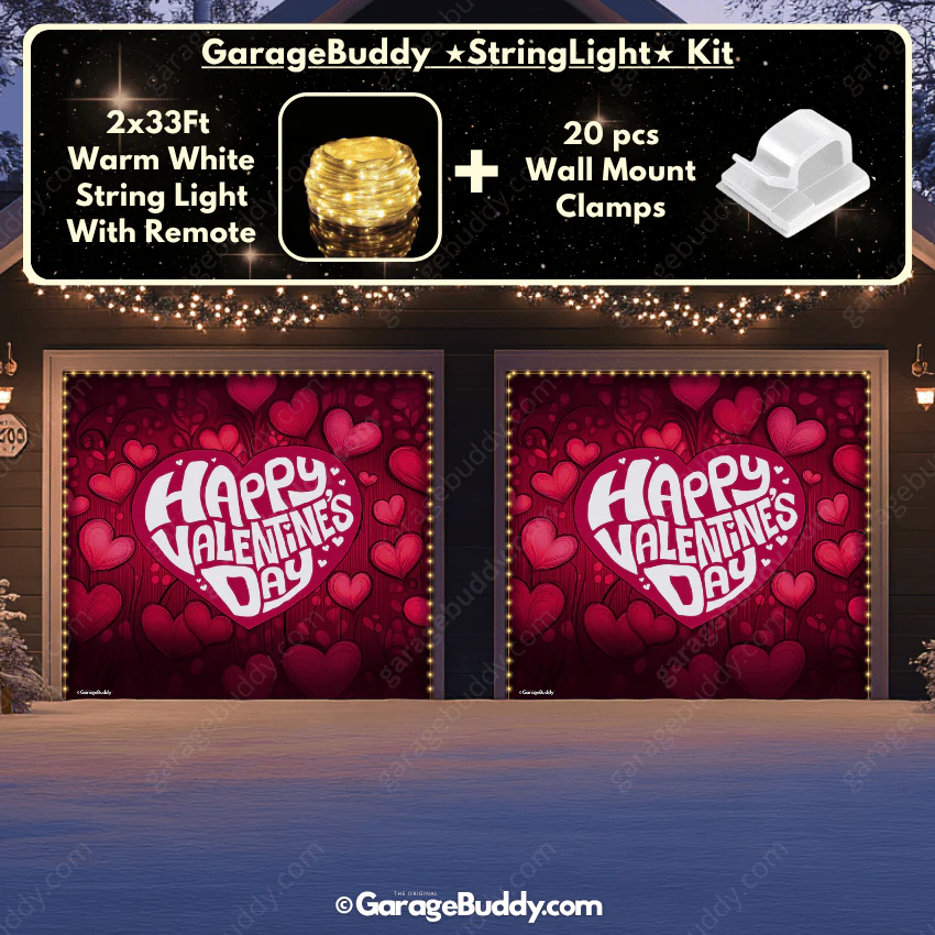Valentine's Day (Hearts) | Festive Garage Door Cover - Image 16