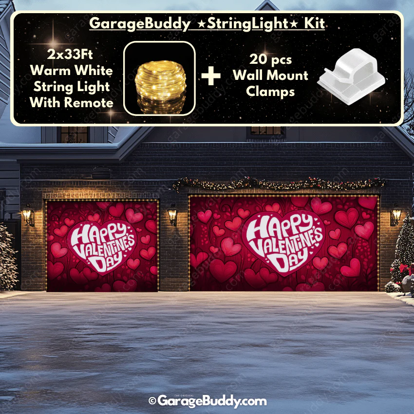 Valentine's Day (Hearts) | Festive Garage Door Cover - Image 18