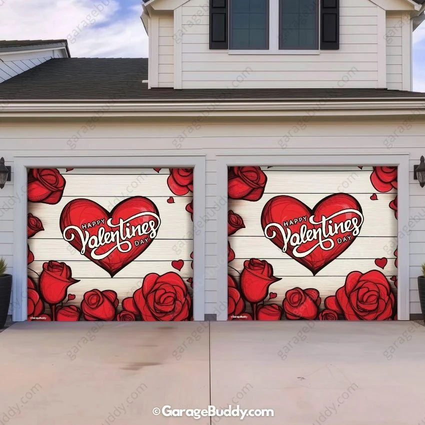 Valentine's Day (Roses) | Festive Garage Door Cover - Image 10