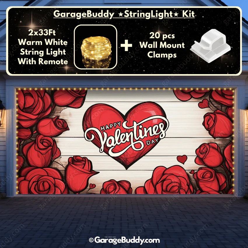 Valentine's Day (Roses) | Festive Garage Door Cover - Image 15