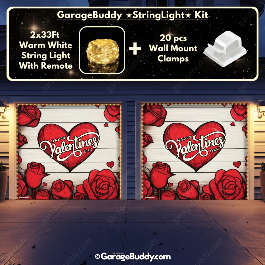 Valentine's Day (Roses) | Festive Garage Door Cover - Image 16