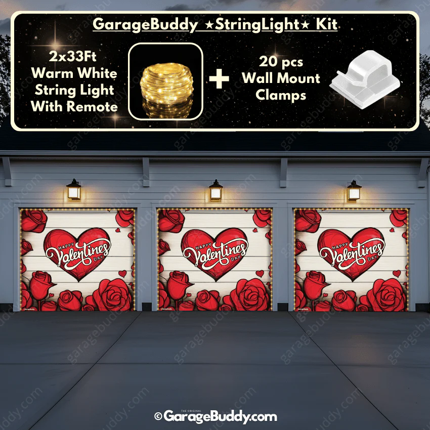 Valentine's Day (Roses) | Festive Garage Door Cover - Image 19