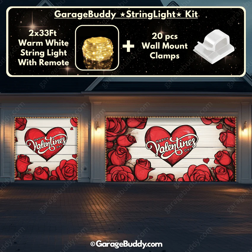 Valentine's Day (Roses) | Festive Garage Door Cover - Image 20