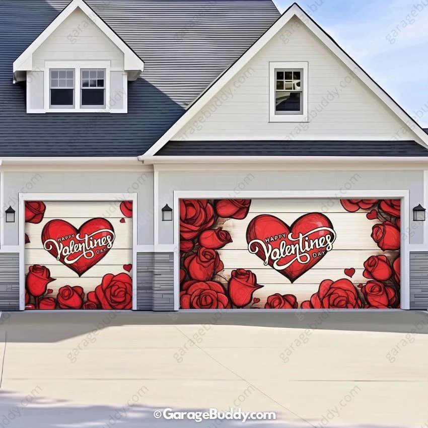 Valentine's Day (Roses) | Festive Garage Door Cover - Image 5