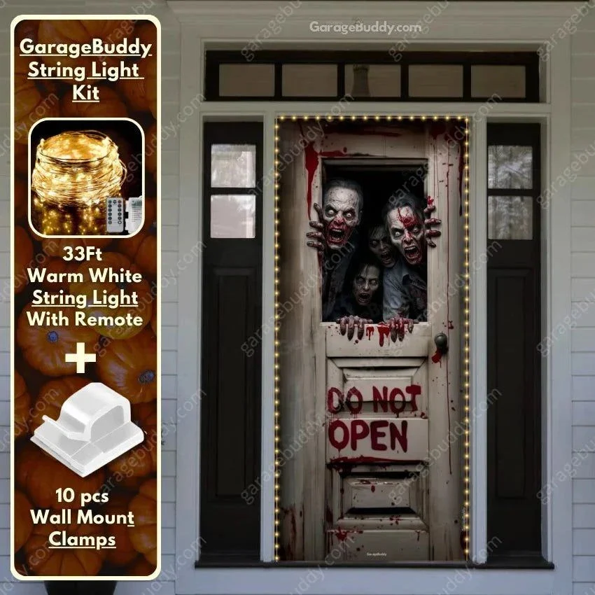 Zombie Breach (B) | Halloween Front Door Cover - Image 7