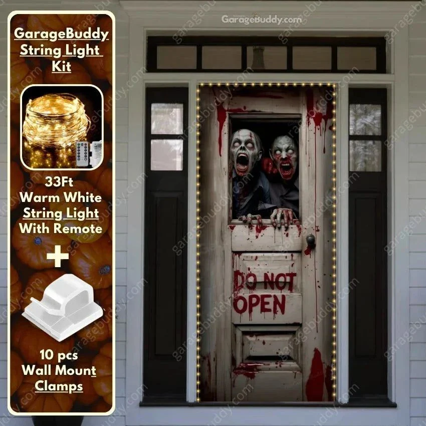 Zombie Breach | Halloween Front Door Cover - Image 4